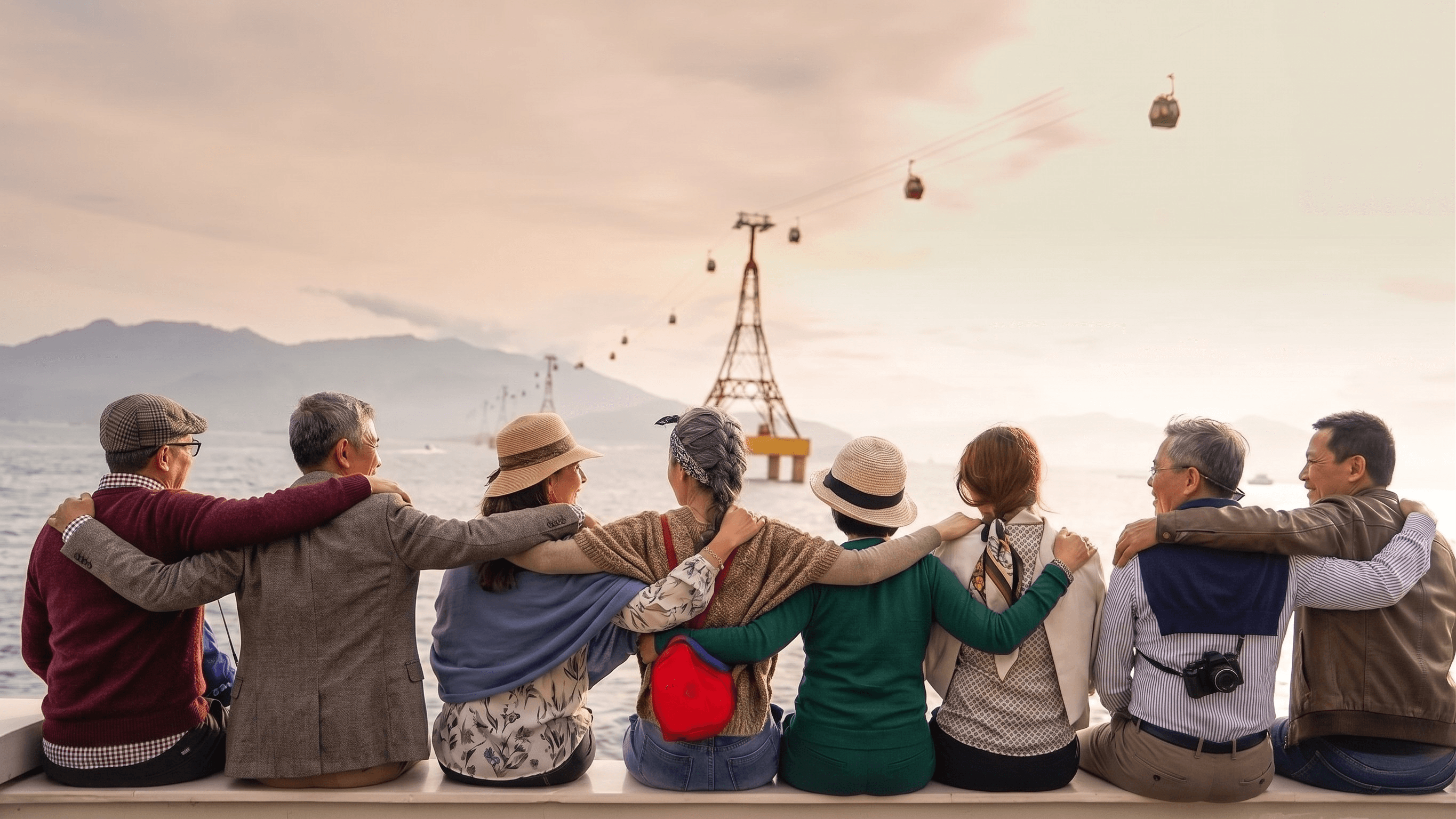 Grupo de adultos mayores compartiendo un momento juntos